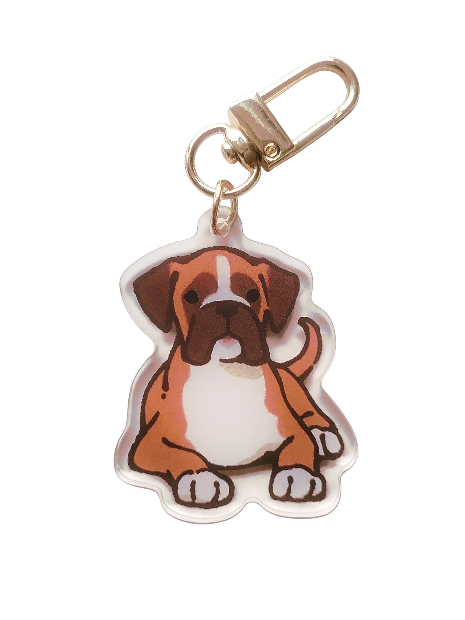 Boxer Dog Acrylic Charm