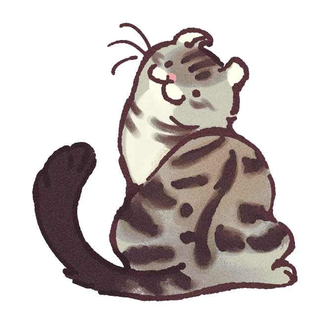 American Curl Cat Sticker