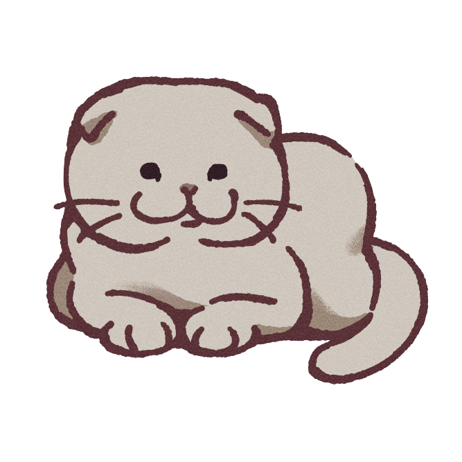 Scottish Fold Cat Sticker