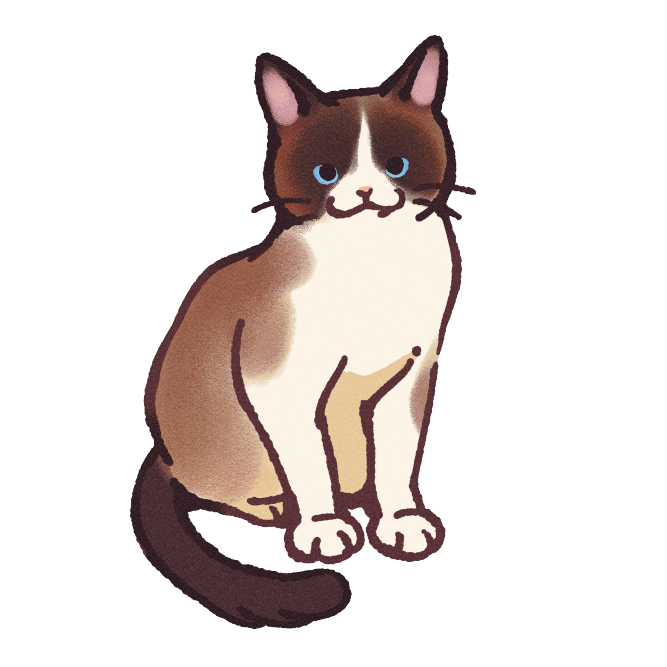 Snowshoe Cat Sticker