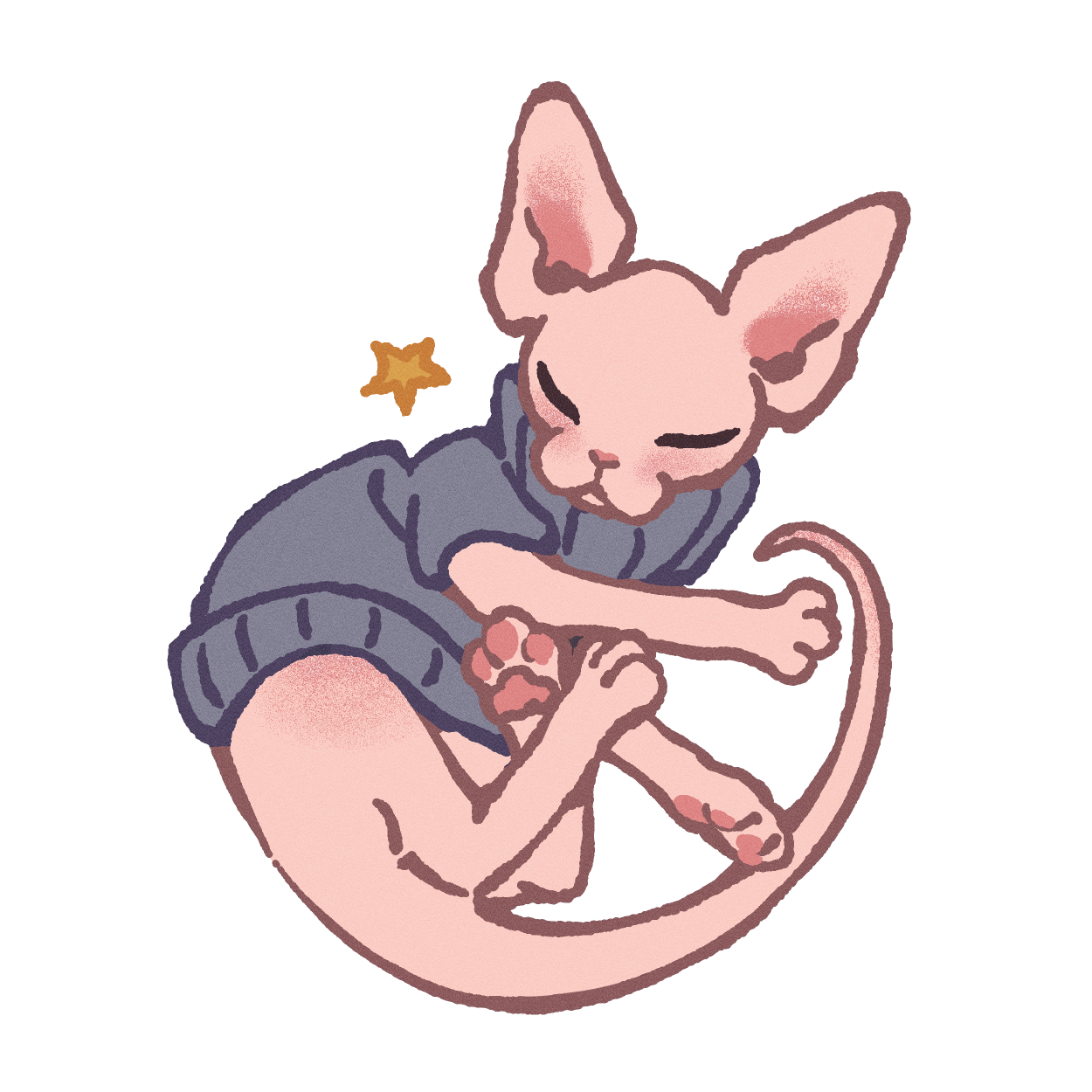 Sphynx in a Sweater Sticker