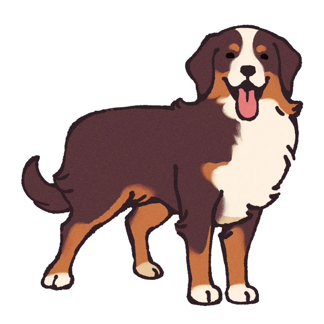 Bernese Mountain Dog Sticker