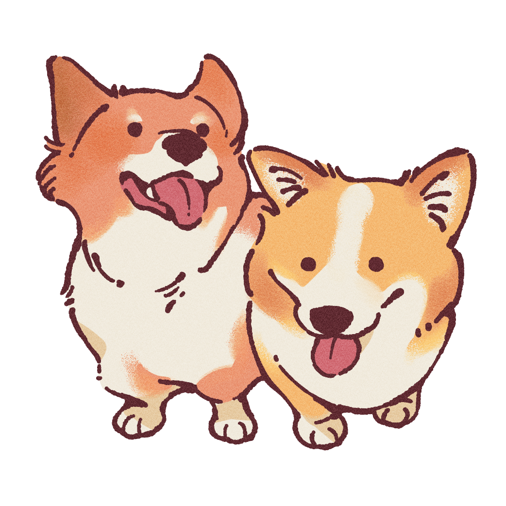 The Corgi Brothers Sticker