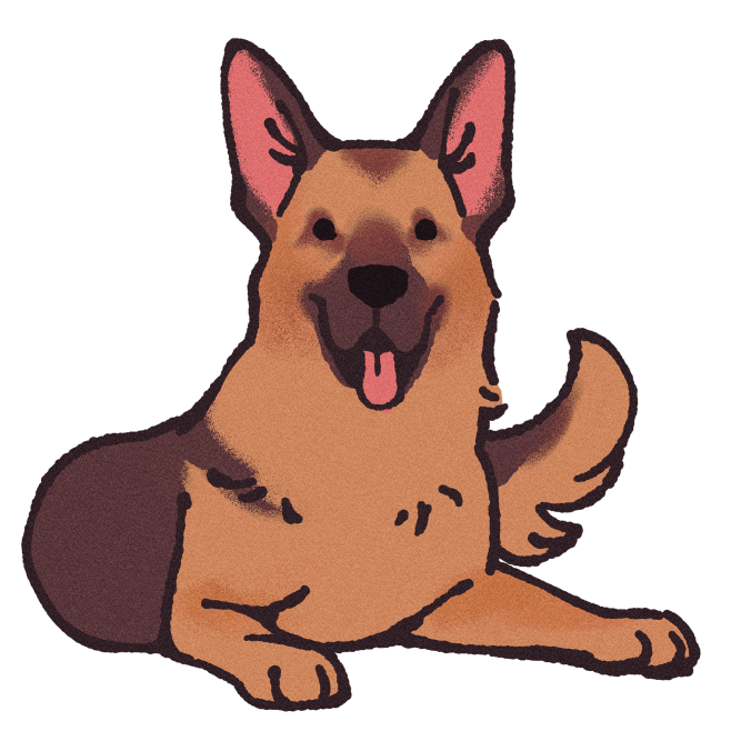 German Shepherd Sticker