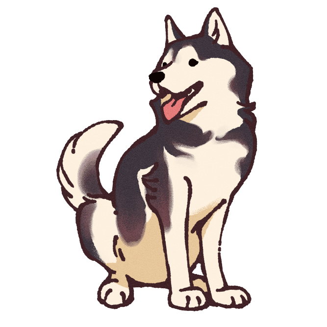 Husky Sticker