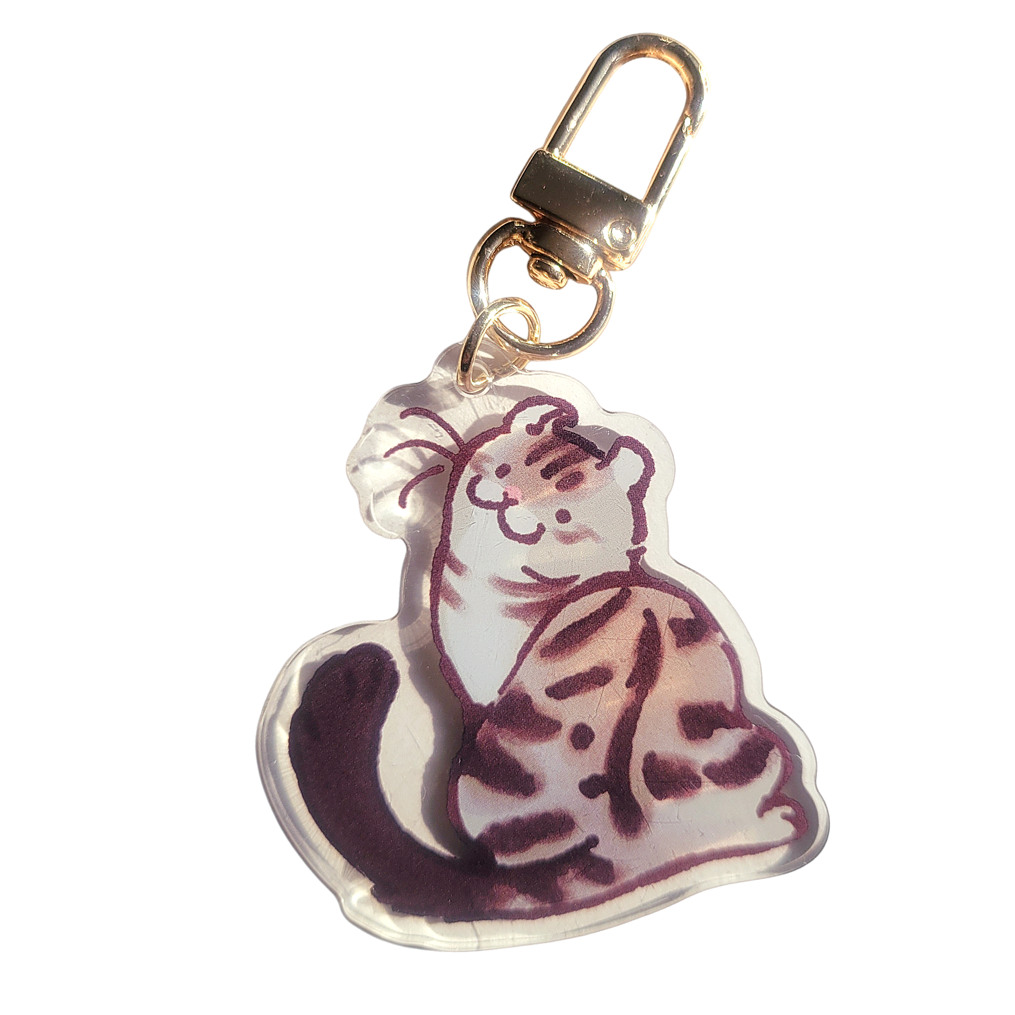 American Curl Cat Acrylic Charm