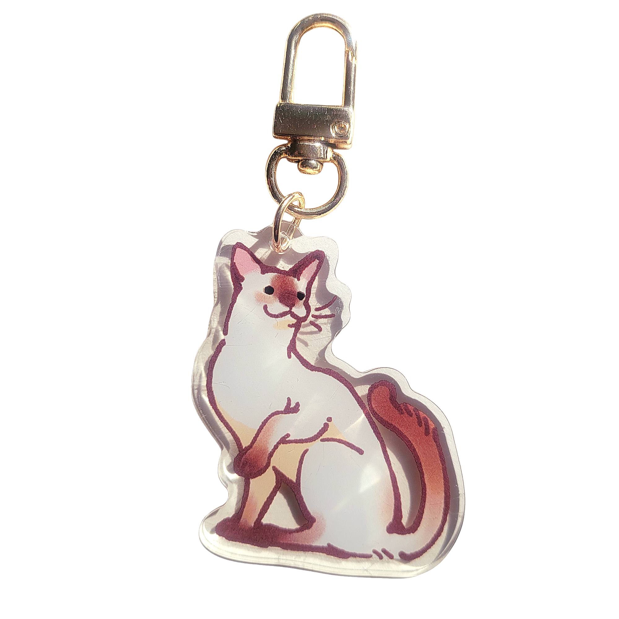 Balinese Cat Acrylic Charm