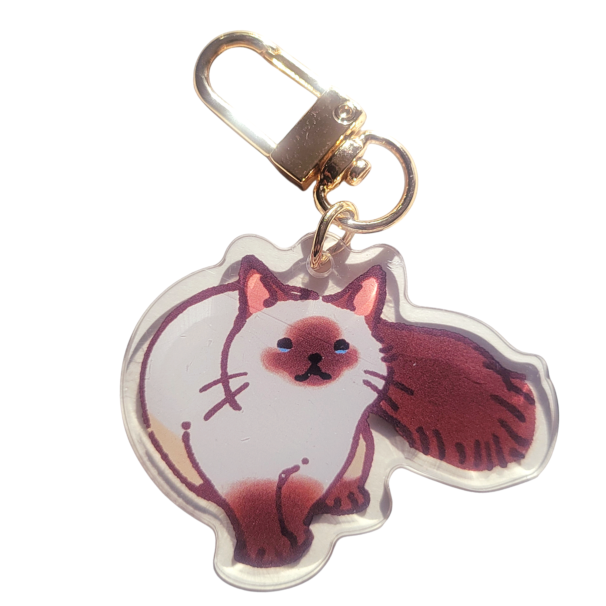 Birman Cat Acrylic Charm