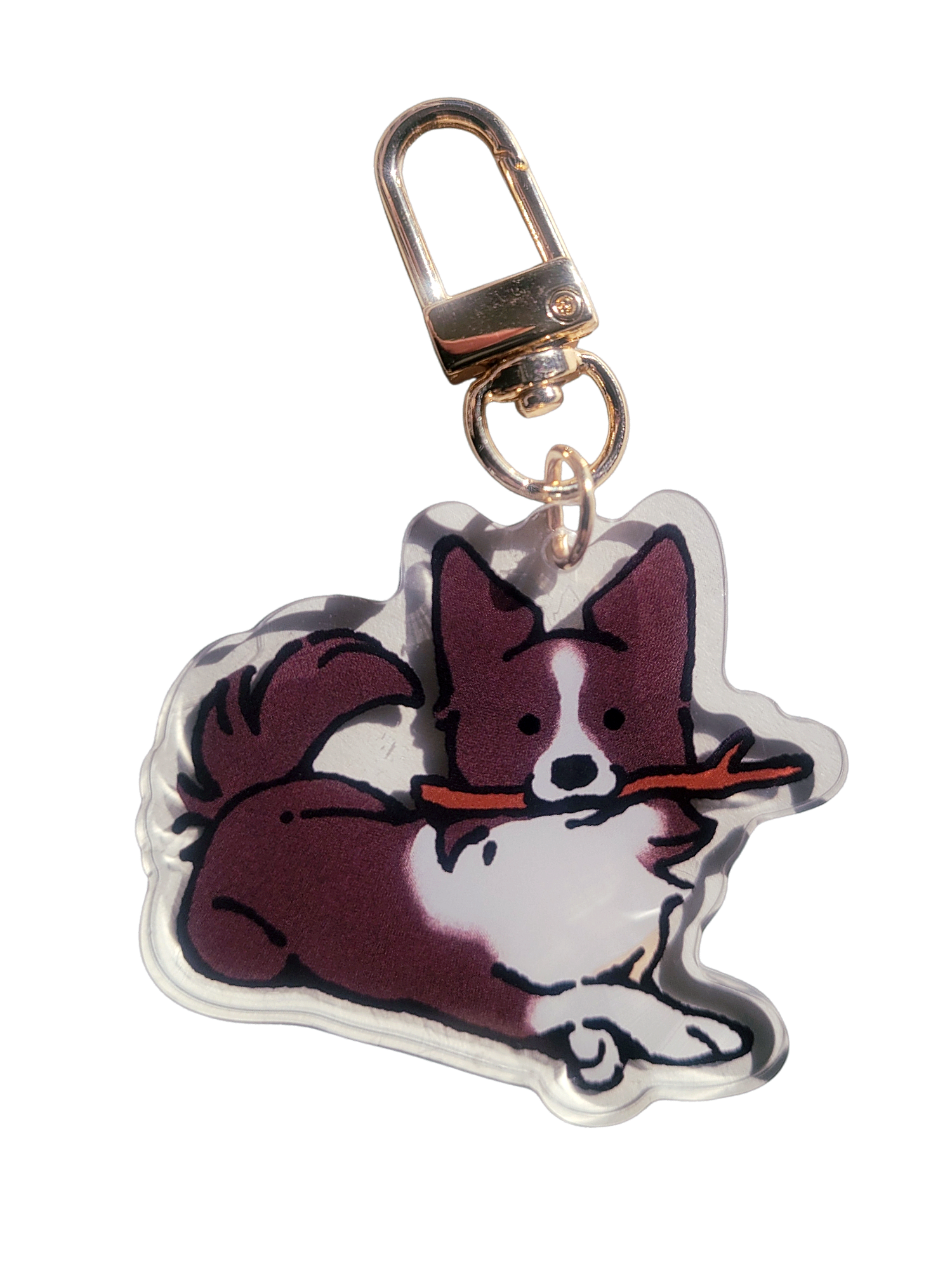 Border Collie Acrylic Charm
