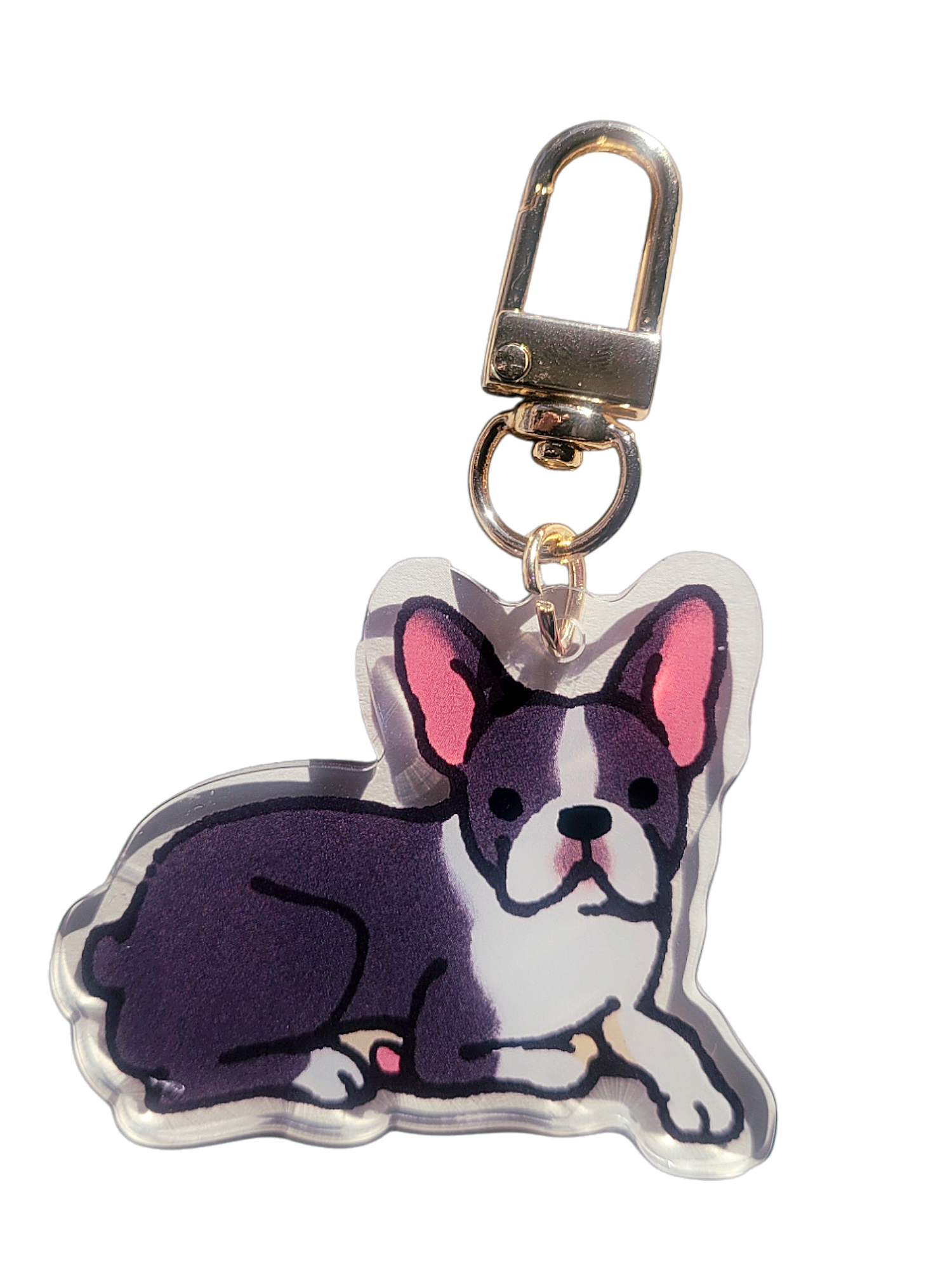 Boston Terrier Acrylic Charm