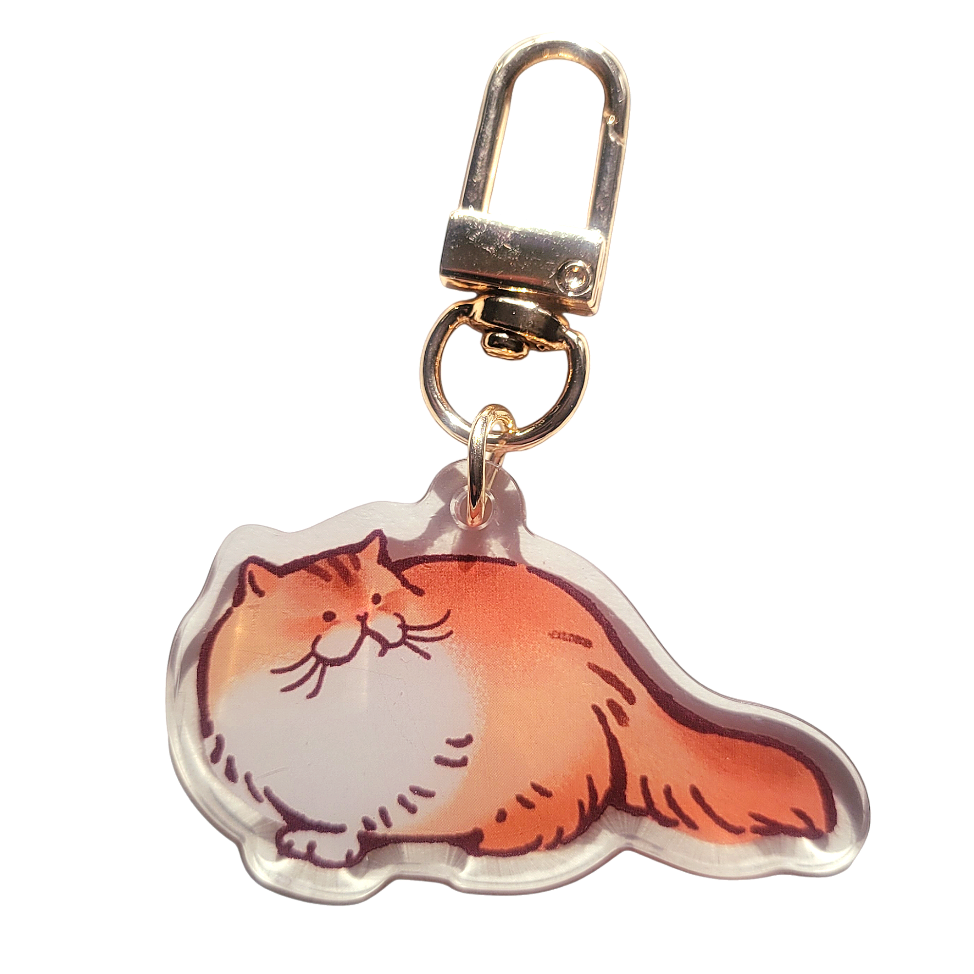 British Longhair Cat Acrylic Charm