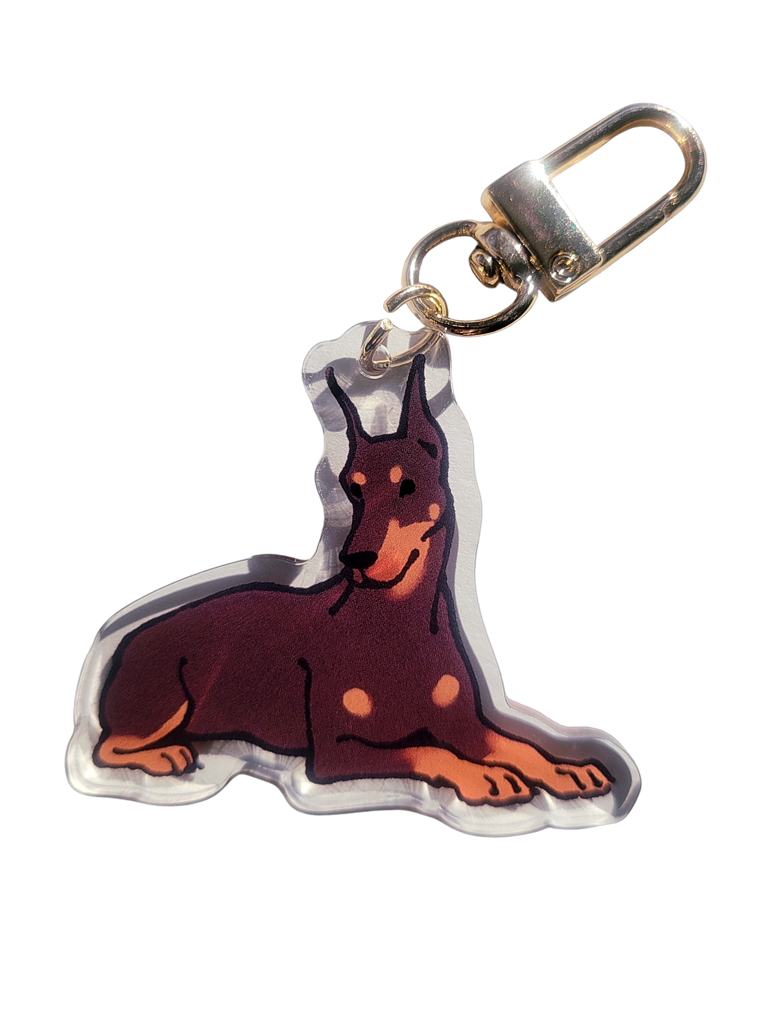 Doberman Pinscher Acrylic Charm