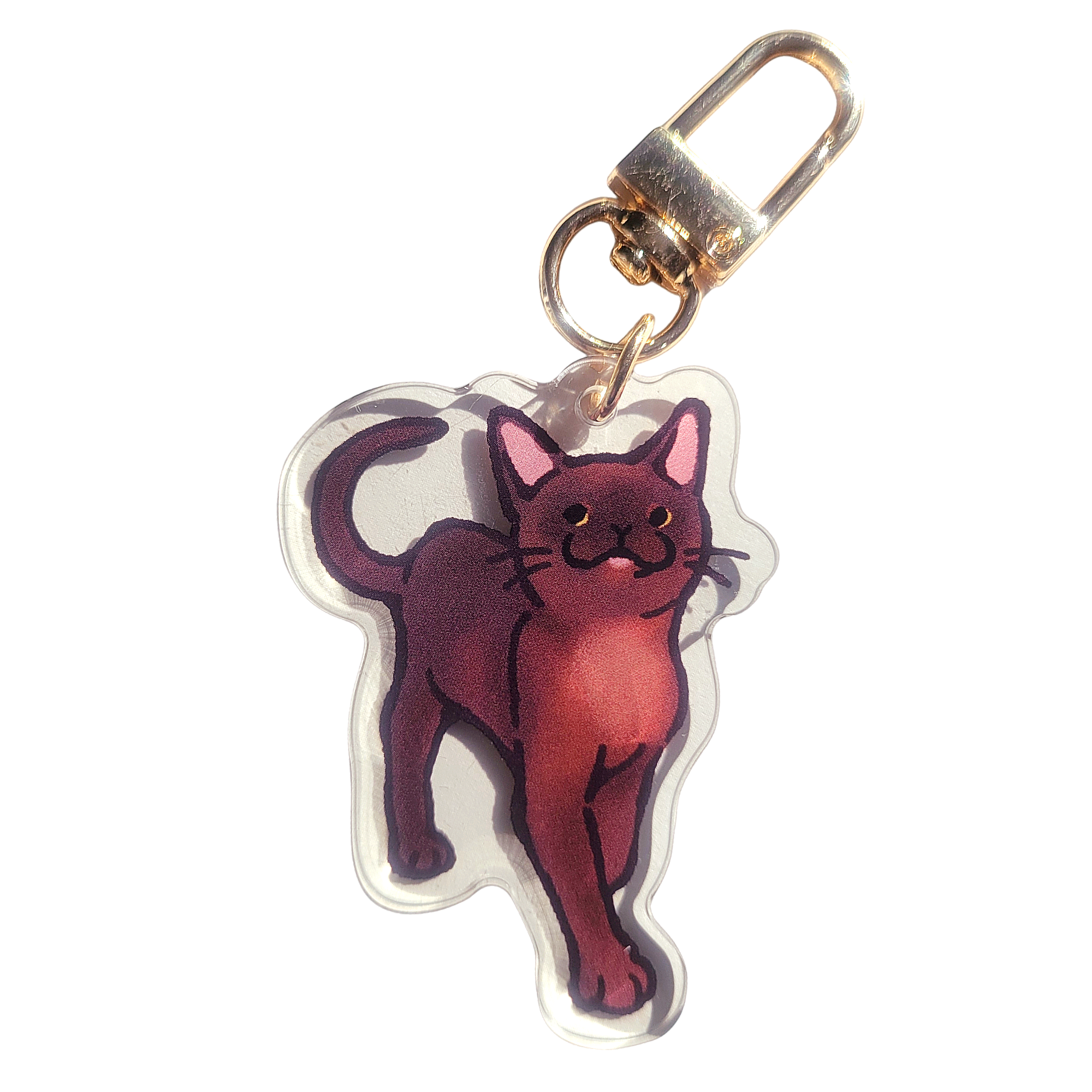 European Burmese Cat Acrylic Charm