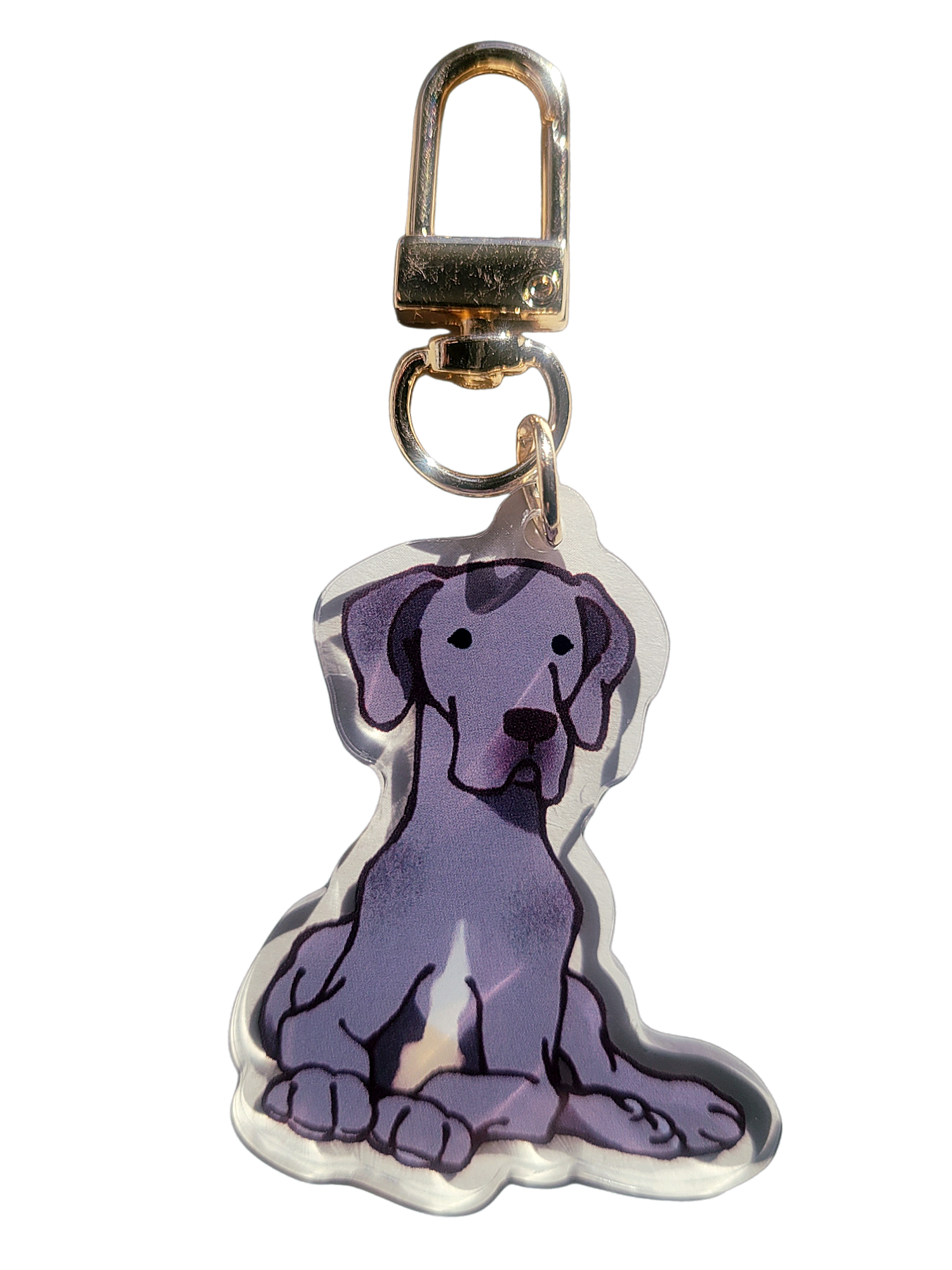 Great Dane Dog Acrylic Charm