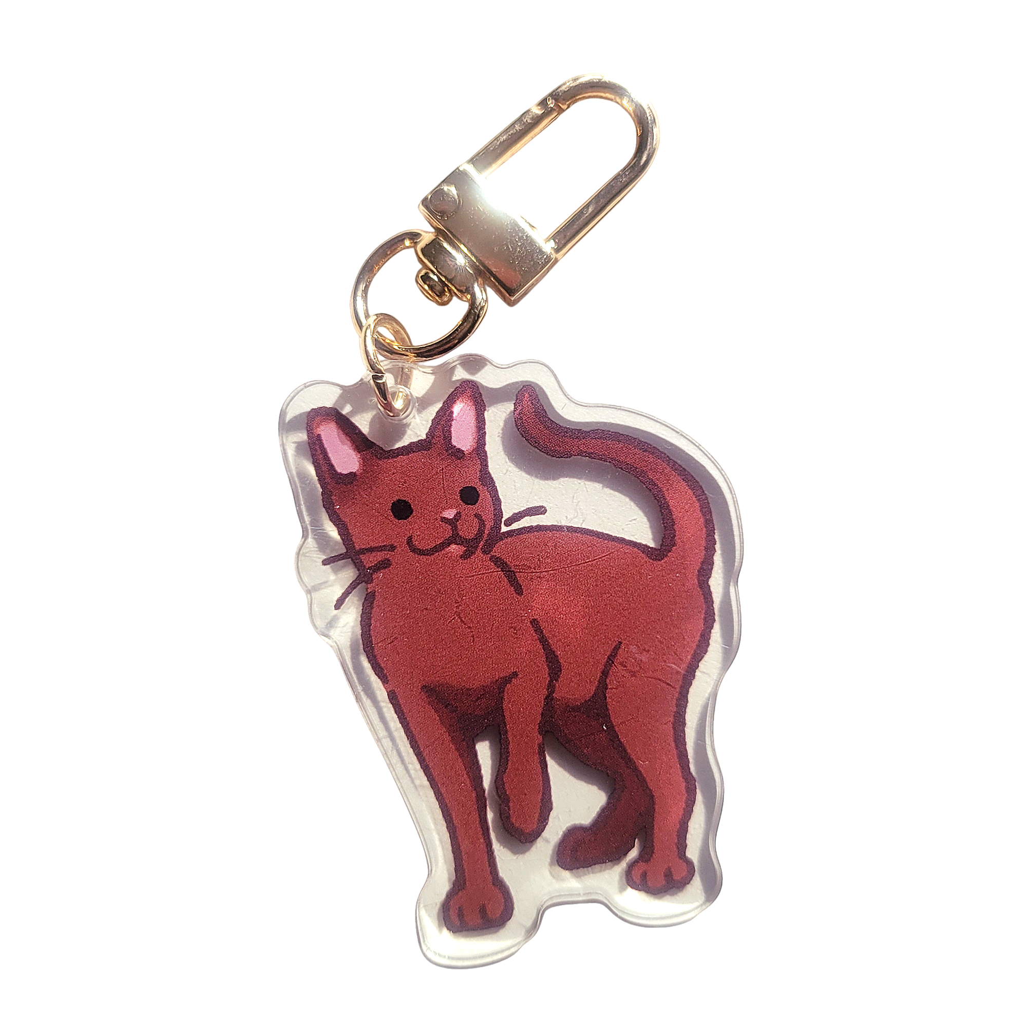 Havana Brown Cat Acrylic Charm