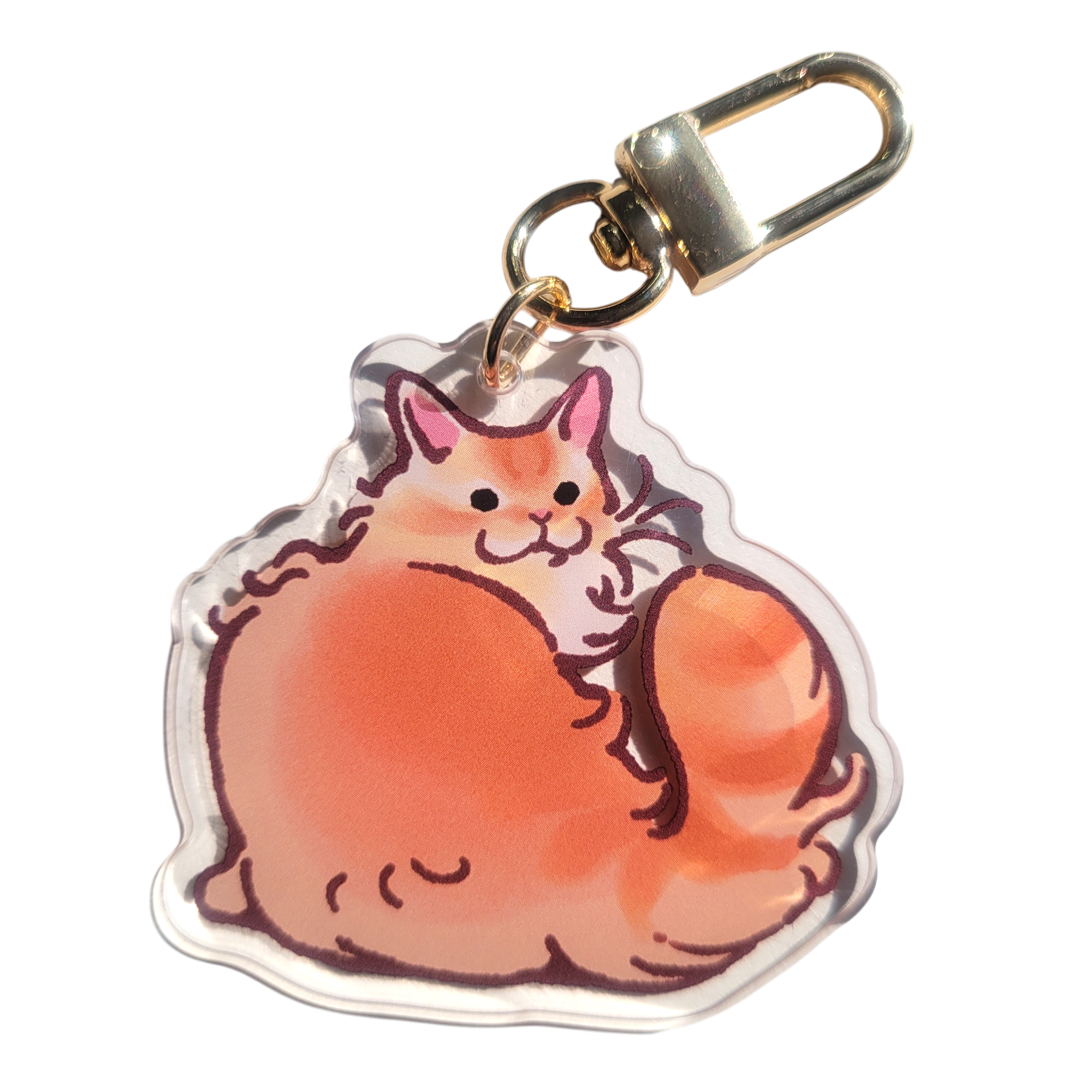 La Perm Cat Acrylic Charm