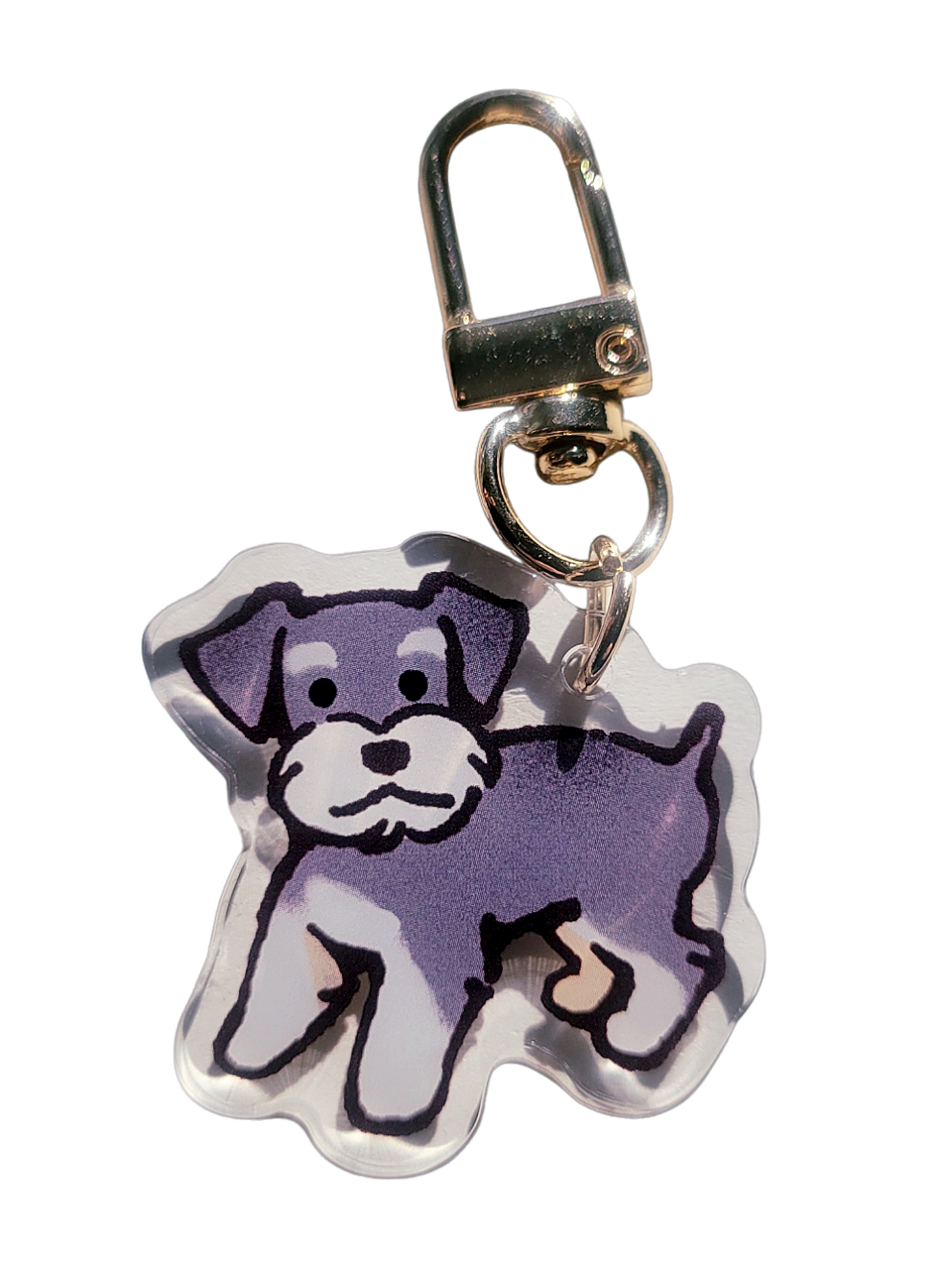 Mini Schnauzer Acrylic Charm