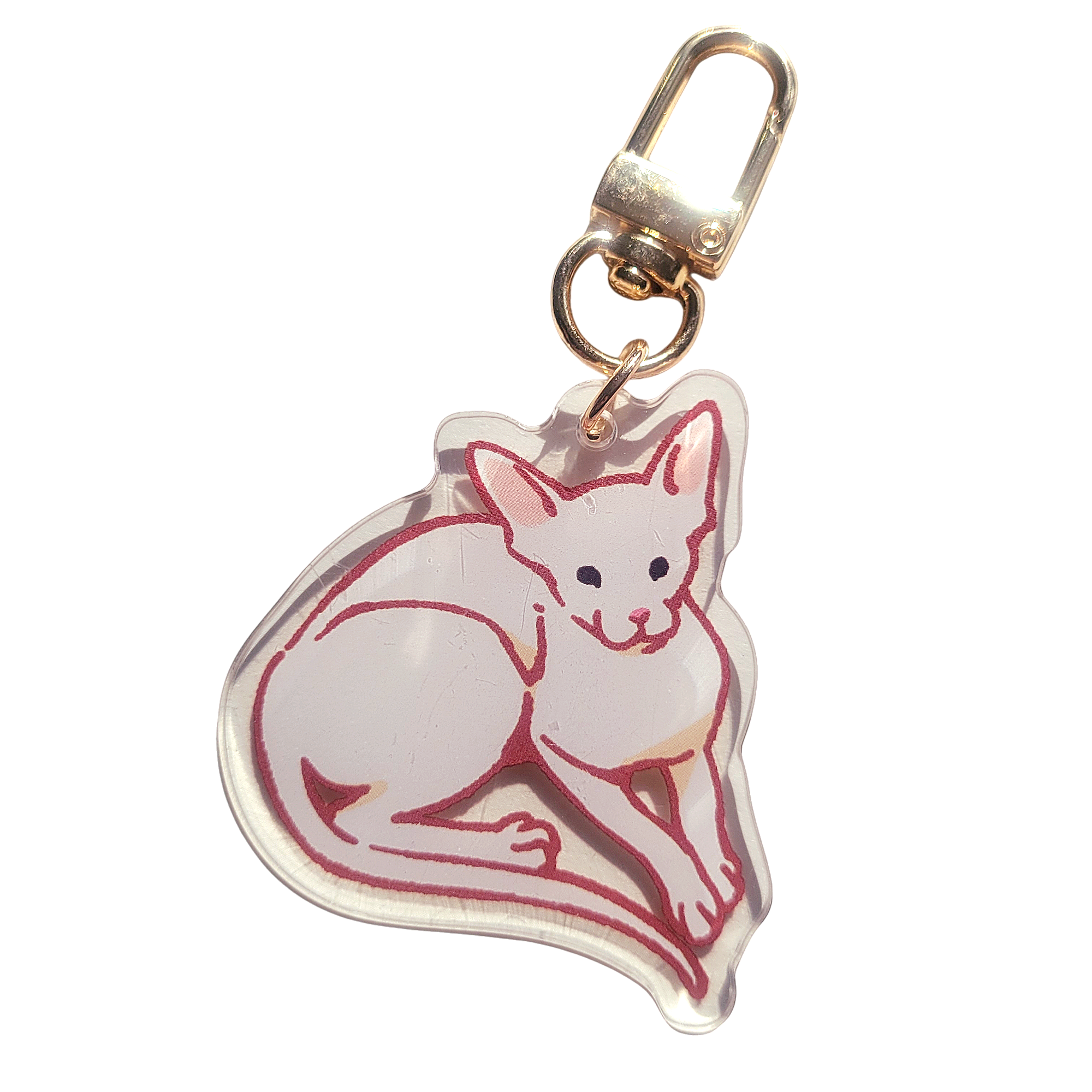 Oriental Shorthair Cat Acrylic Charm