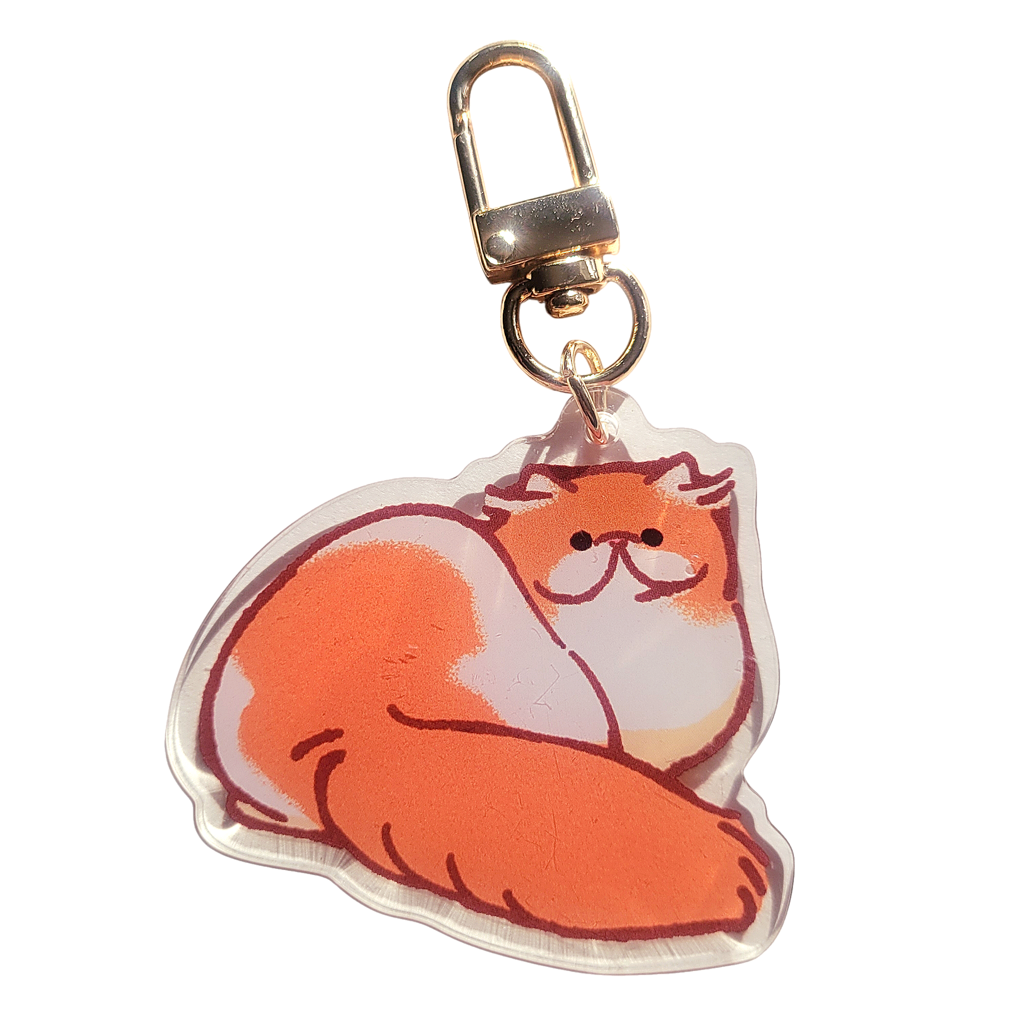 Persian Cat Acrylic Charm