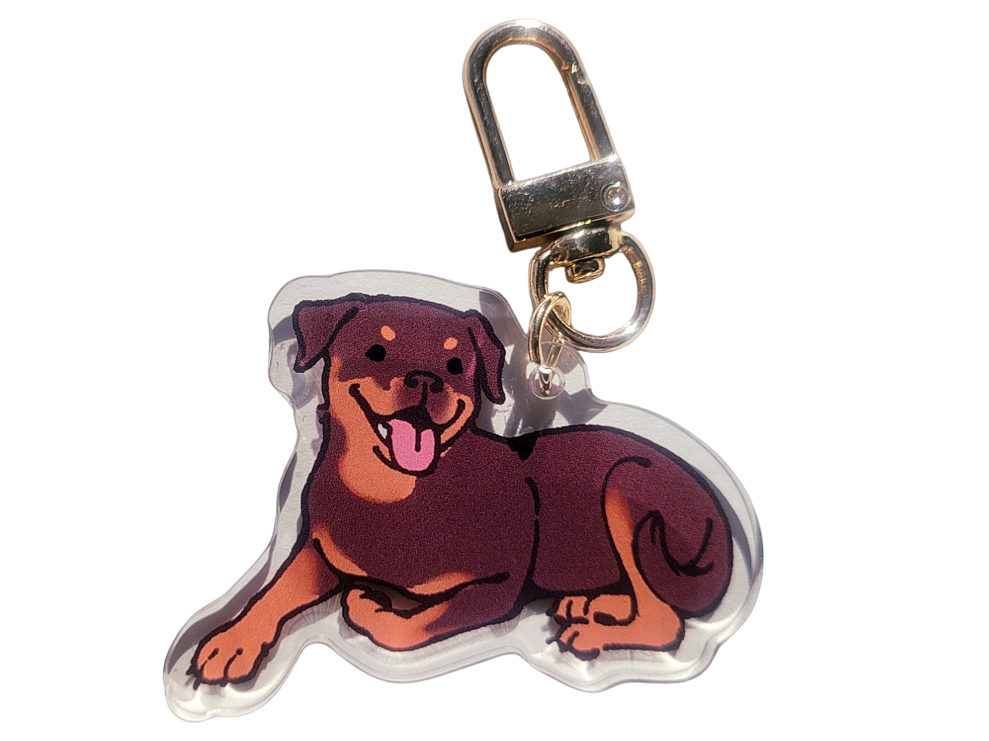 Rottweiler Acrylic Charm