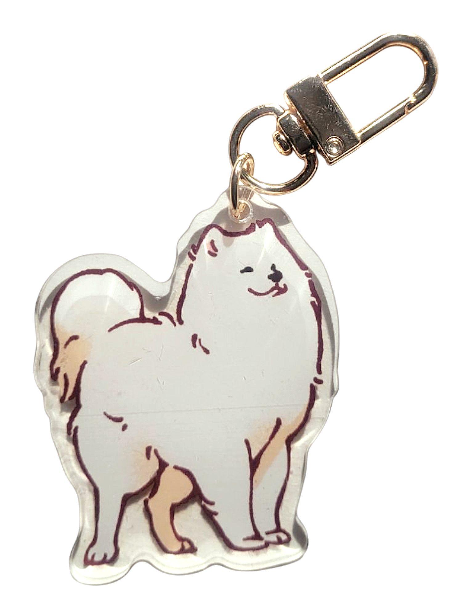 Samoyed Dog Acrylic Charm