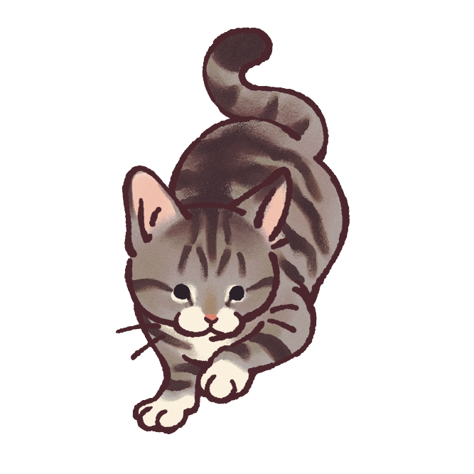 Grey Tabby Cat Sticker