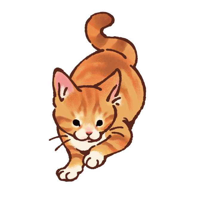 Orange Tabby Cat Sticker