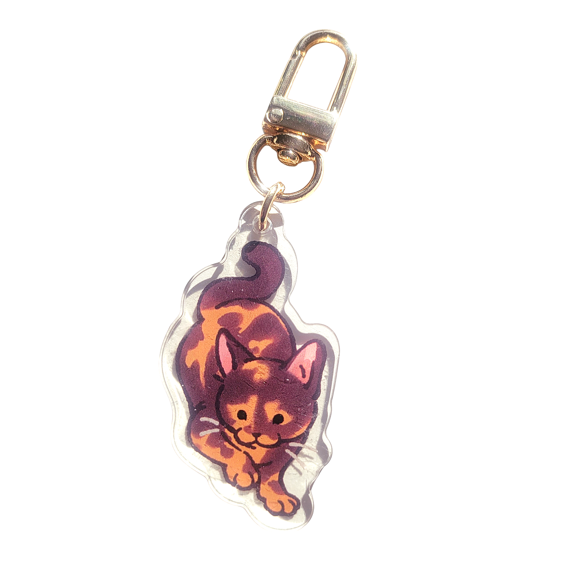 Tortoiseshell Cat Acrylic Charm