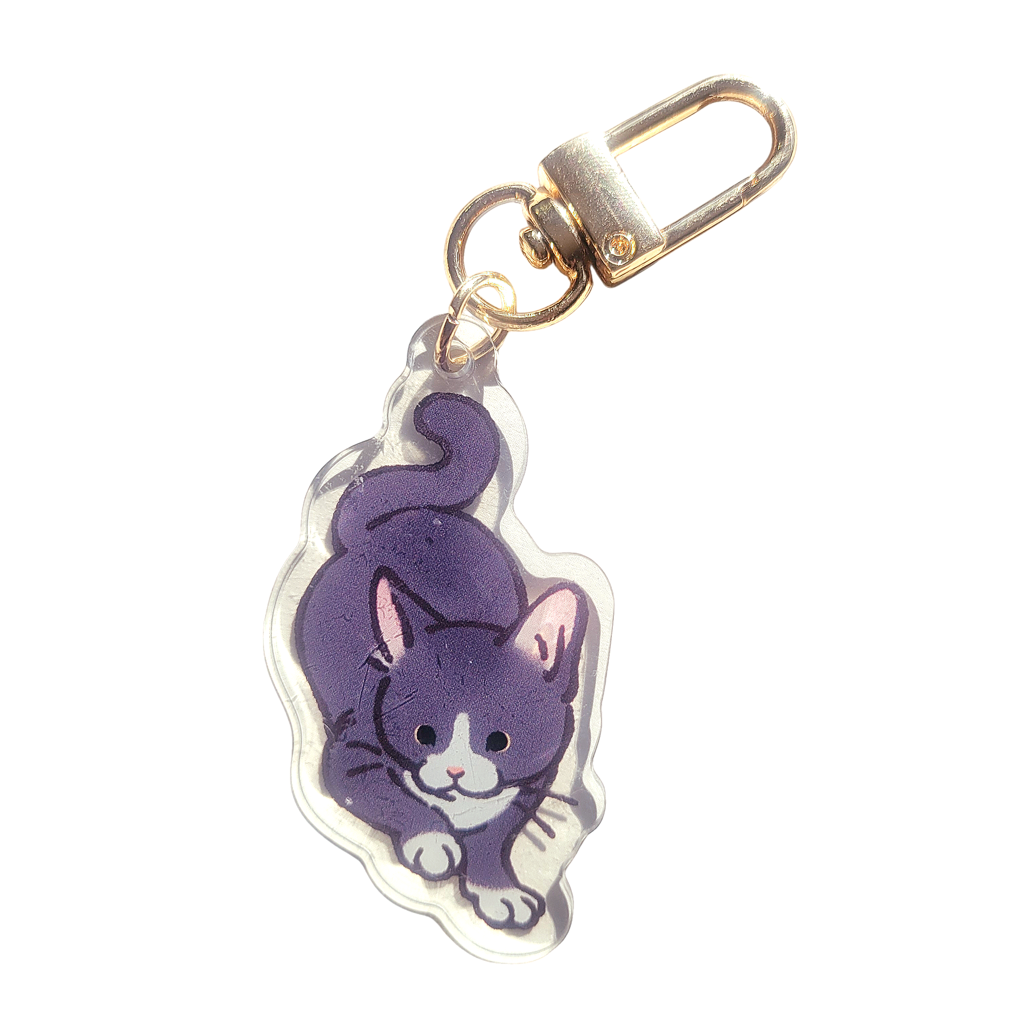 Tuxedo Cat Acrylic Charm